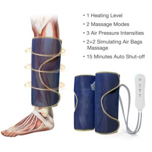 Air compression leg massager