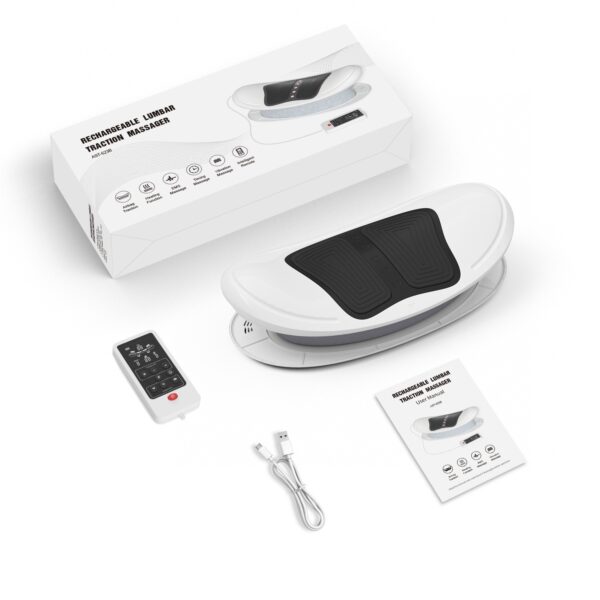 Lumbar traction waist massager