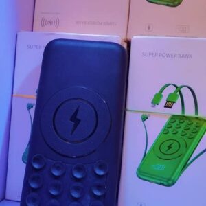 H8 10,000mAh Magnetic Wireless Power Bank - All-in-One Portable Charger with Built-in Cables (Type-C & Lightning)