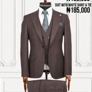 Premium 3-Piece Suit Coffee Brown – Timeless Elegance, Confidence & Style