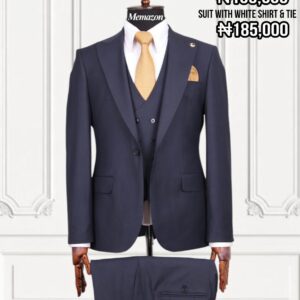 Deep Navy Blue Suit Timeless 3-Piece Design