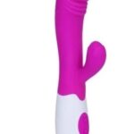Waterproof Rabbit Dildo Vibrator – Dual Stimulation Silicone Massager with Adjustable Speeds